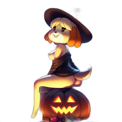 staff, hat, dress, concept art transparent PNG cut-out