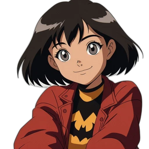 jacket, face, flower, staff transparent PNG cut-out