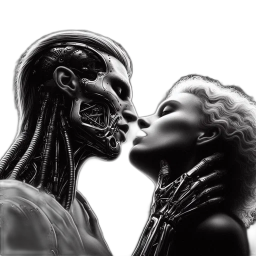 robot, cyberpunk, concept art, comic book art transparent PNG cut-out