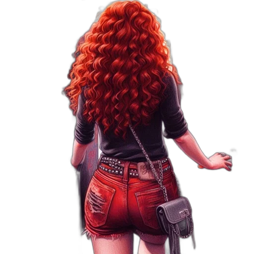 jacket, hair, weapon, dress transparent PNG cut-out