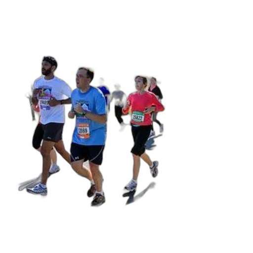 runners, race, pass, sign transparent PNG cut-out