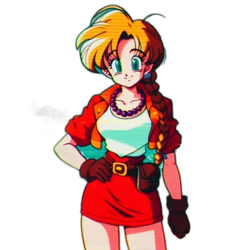 jacket, staff, dress, weapon transparent PNG cut-out