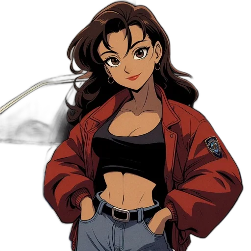 jacket, anime, cartoon, concept art transparent PNG cut-out
