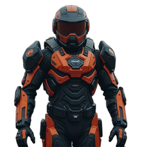 robot, jacket, weapon, concept art transparent PNG cut-out
