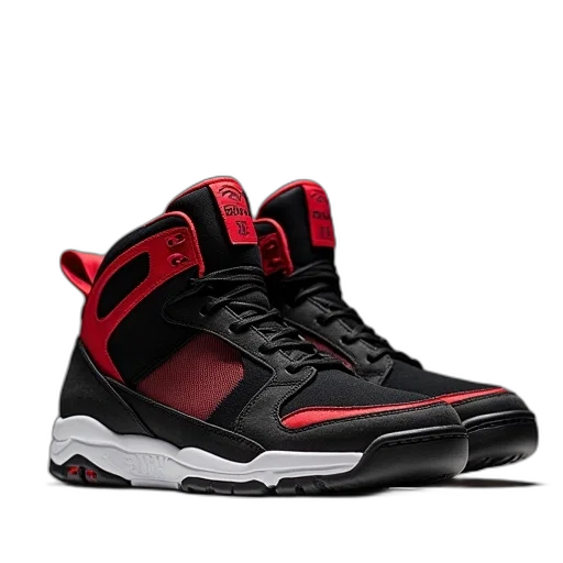 shoes, 3d render, supra, black transparent PNG cut-out