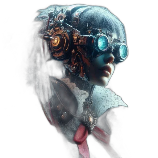 robot, mask, face, staff transparent PNG cut-out