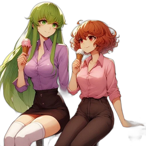 staff, dress, hair, flower transparent PNG cut-out