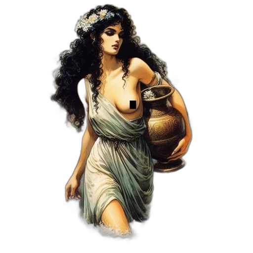 dress, jewelry, fantasy art, concept art transparent PNG cut-out