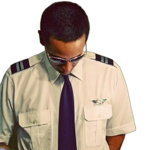 staff, jacket, face, photorealistic transparent PNG cut-out