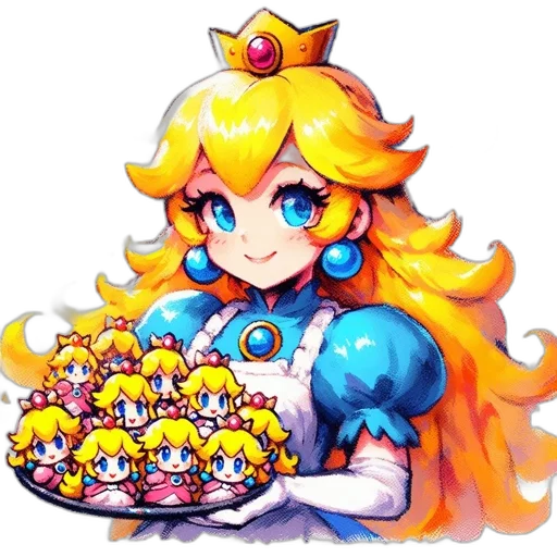 crown, food, pixel art, concept art transparent PNG cut-out