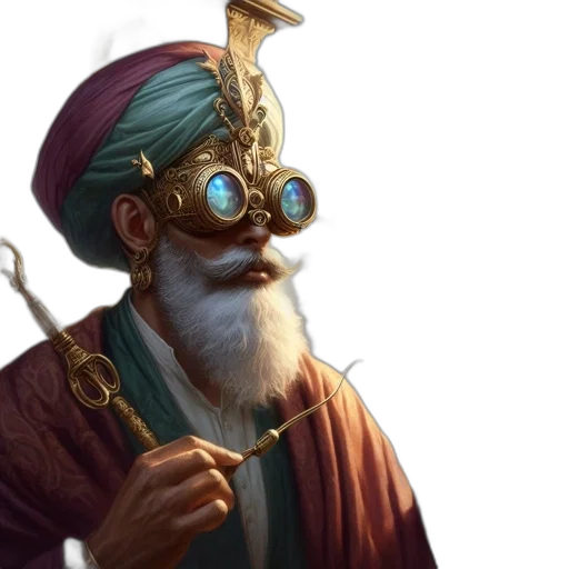 staff, face, sword, fantasy art transparent PNG cut-out
