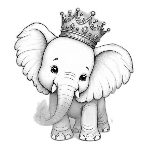 crown, animal, staff, creature transparent PNG cut-out