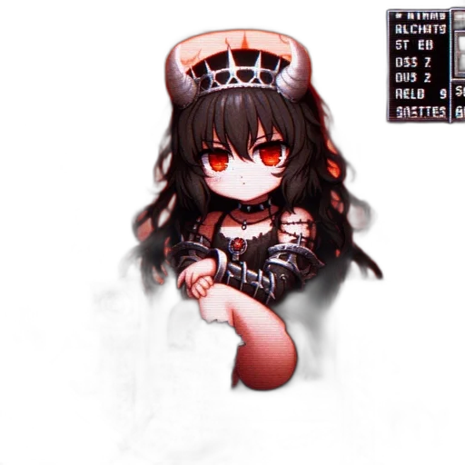 crown, dragon, creature, pixel art transparent PNG cut-out