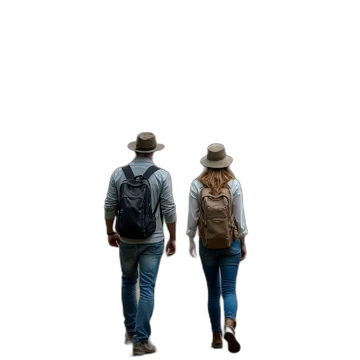 hat, jacket, 3d render, concept art transparent PNG cut-out
