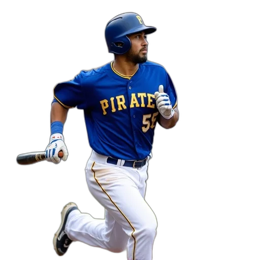baseball, player, blue, uniform transparent PNG cut-out