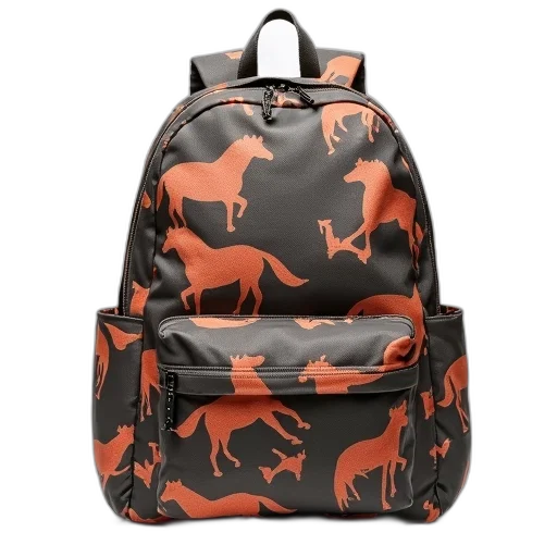 animal, horse, print, backpack transparent PNG cut-out