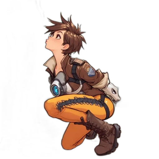 staff, jacket, weapon, robot transparent PNG cut-out