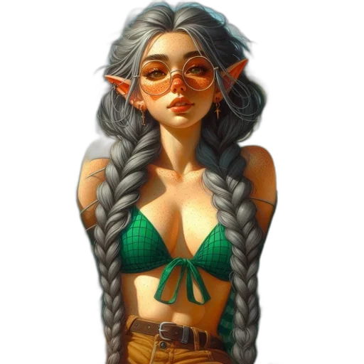 dragon, staff, dress, fantasy art transparent PNG cut-out