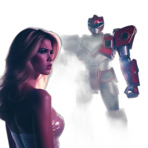 robot, concept art, comic book art, 3d render transparent PNG cut-out