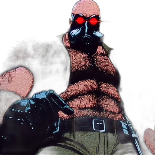 creature, jacket, animal, comic book art transparent PNG cut-out
