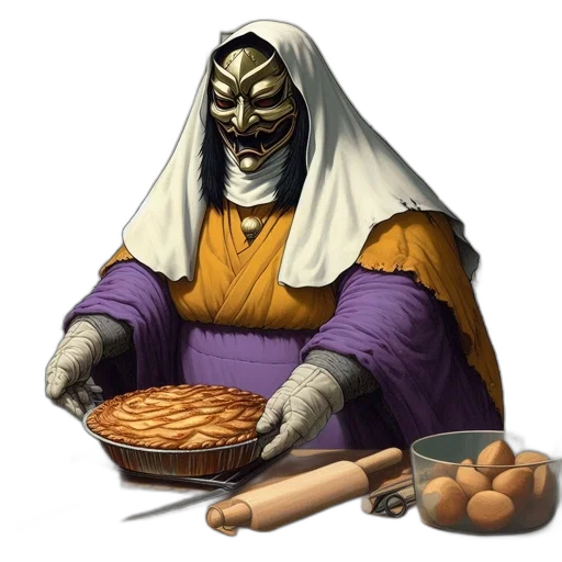 food, mask, concept art, fantasy art transparent PNG cut-out