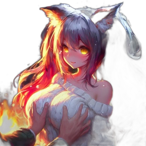 dragon, staff, dress, mask transparent PNG cut-out
