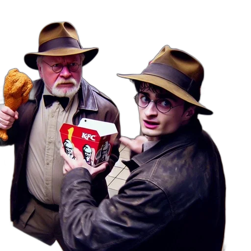 hat, staff, jacket, weapon transparent PNG cut-out