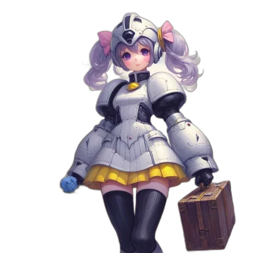 robot, staff, weapon, dress transparent PNG cut-out