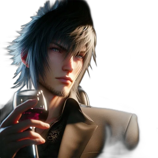hat, jacket, face, concept art transparent PNG cut-out