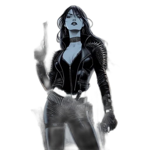 jacket, comic book art, concept art, fantasy art transparent PNG cut-out