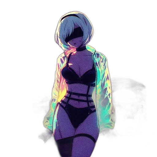 jacket, dress, robot, mask transparent PNG cut-out