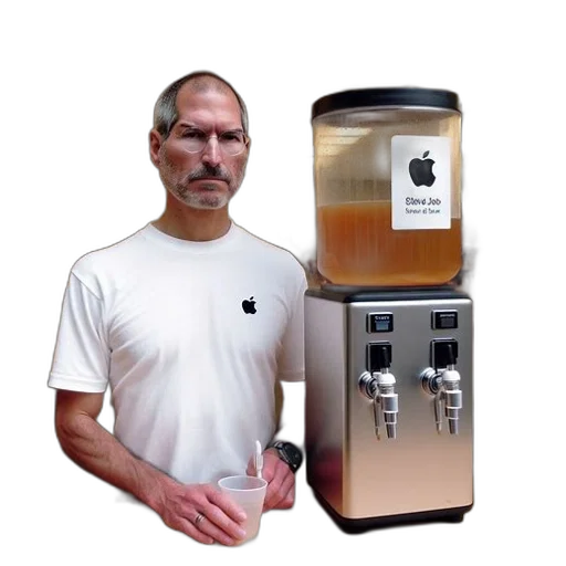 robot, man, wearing, apple transparent PNG cut-out