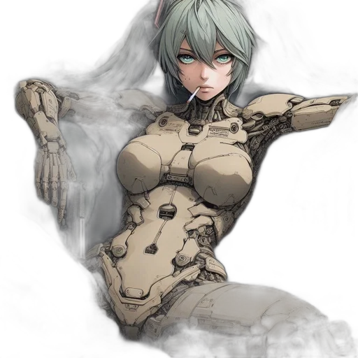 robot, dress, weapon, creature transparent PNG cut-out