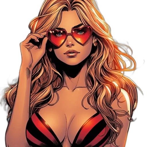 comic book art, cartoon, concept art, photorealistic transparent PNG cut-out