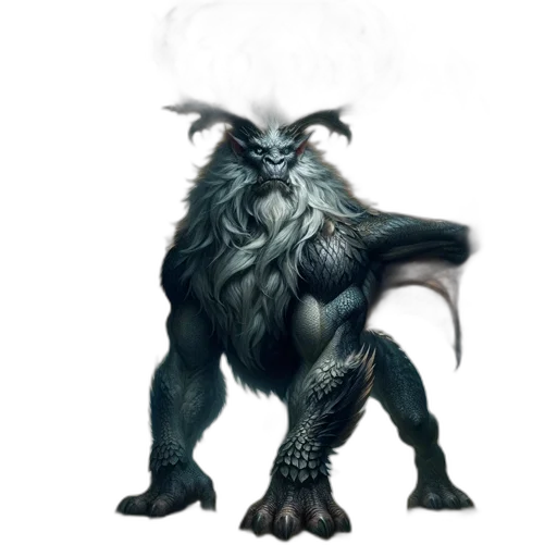 dragon, creature, animal, staff transparent PNG cut-out