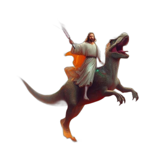 dragon, creature, animal, staff transparent PNG cut-out