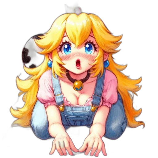 dress, robot, face, staff transparent PNG cut-out