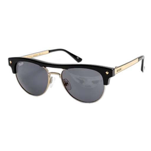 pair, black, gold, sunglasses transparent PNG cut-out