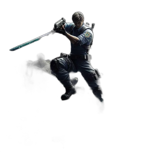 sword, weapon, staff, robot transparent PNG cut-out