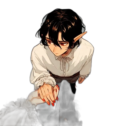 dress, staff, weapon, crown transparent PNG cut-out