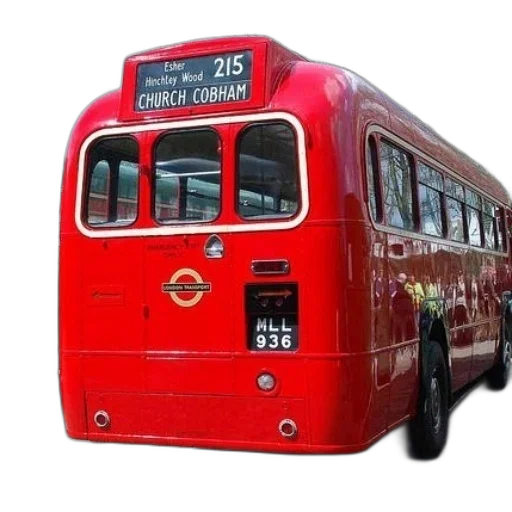red, double-decker, bus, route transparent PNG cut-out
