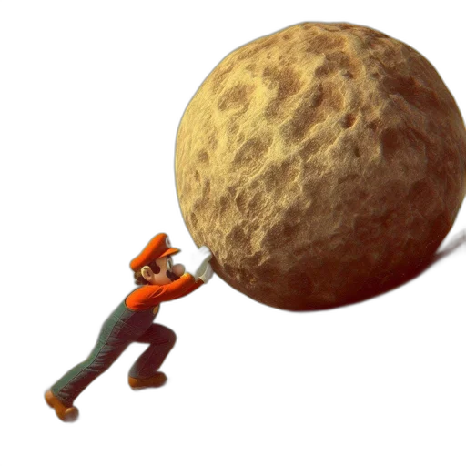 staff, 3d render, concept art, outer space transparent PNG cut-out