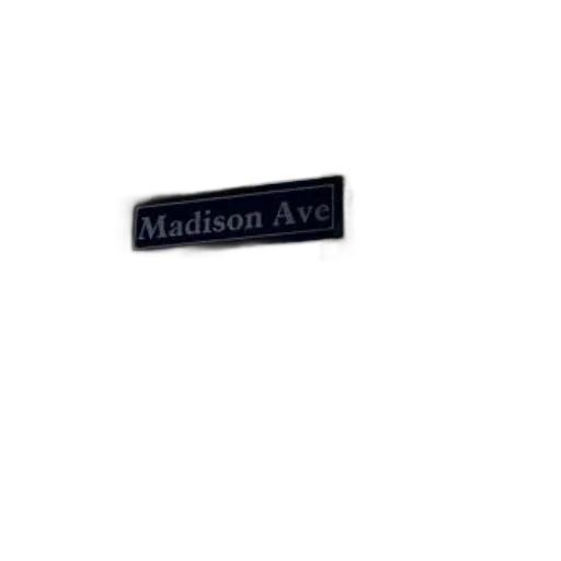 street, sign, madison, ave transparent PNG cut-out
