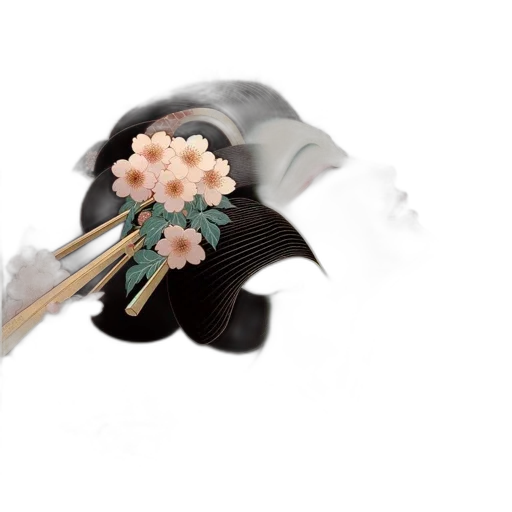 umbrella, flower, jewelry, staff transparent PNG cut-out