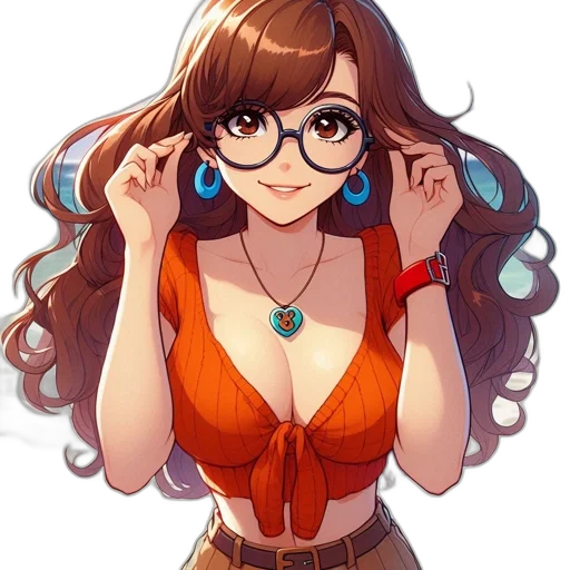 dress, jewelry, staff, face transparent PNG cut-out