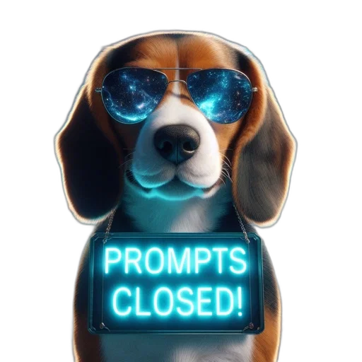 beagle, wearing, sunglasses, featuring transparent PNG cut-out