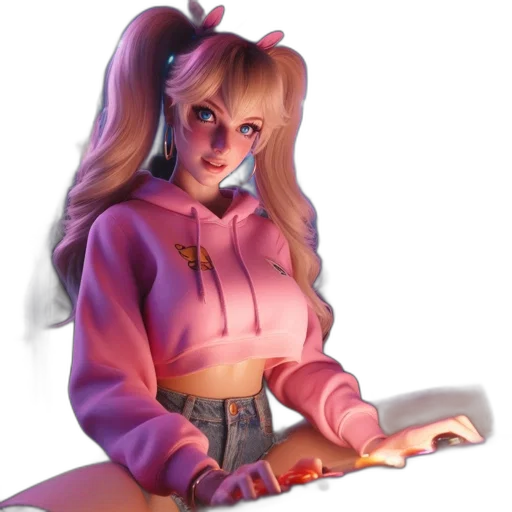 jacket, staff, 3d render, concept art transparent PNG cut-out