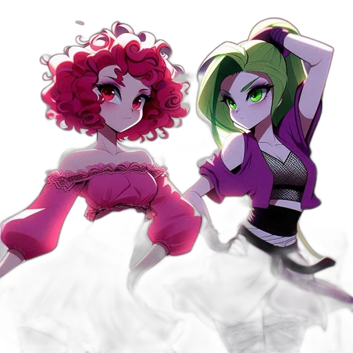 concept art, anime, pixel art, vaporwave transparent PNG cut-out