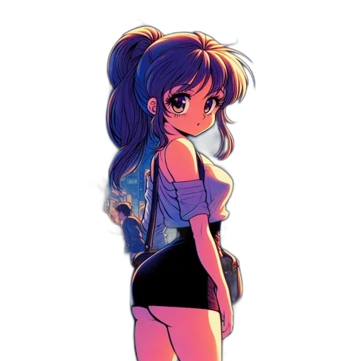dress, jacket, hair, anime transparent PNG cut-out