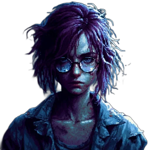 face, hair, jacket, creature transparent PNG cut-out